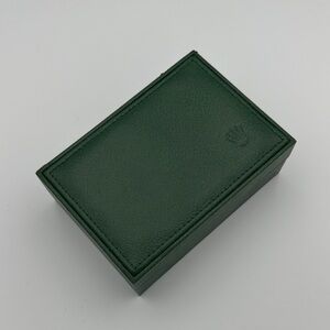 Vintage Rolex Watch Box 68.00.71 Green Leatherette 1971 Geneva Suisse